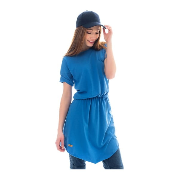 Modré bavlněné šaty Lull Loungewear Arona, vel. L