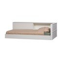 Бяло единично легло 90x200 cm от масивен бор без ламелно дъно Carter – WOOOD