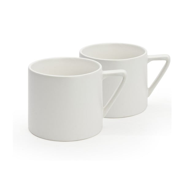 Комплект от 2 бели керамични чаши Lund, 300 ml - Bredemeijer