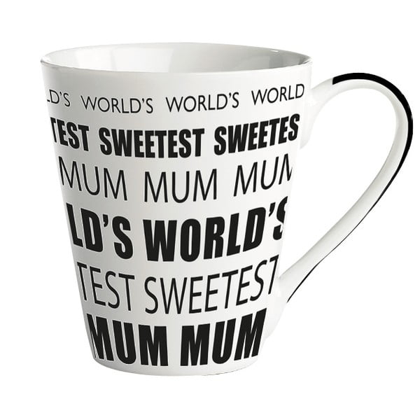 Porcelánový hrnek KJ Collection World’s Sweetest Mum, 300 ml