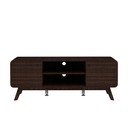 Кафява маса за телевизор от декор от орех 140x53 cm Caitlin – Støraa