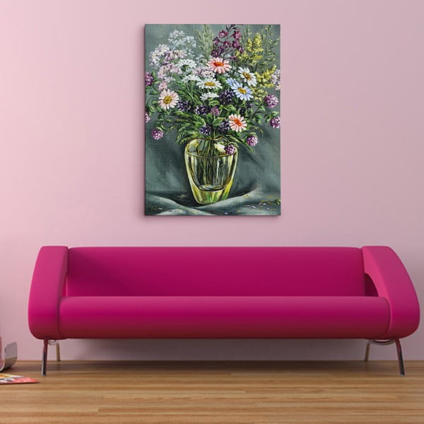 Obraz na plátně Luční květiny, 50x70 cm