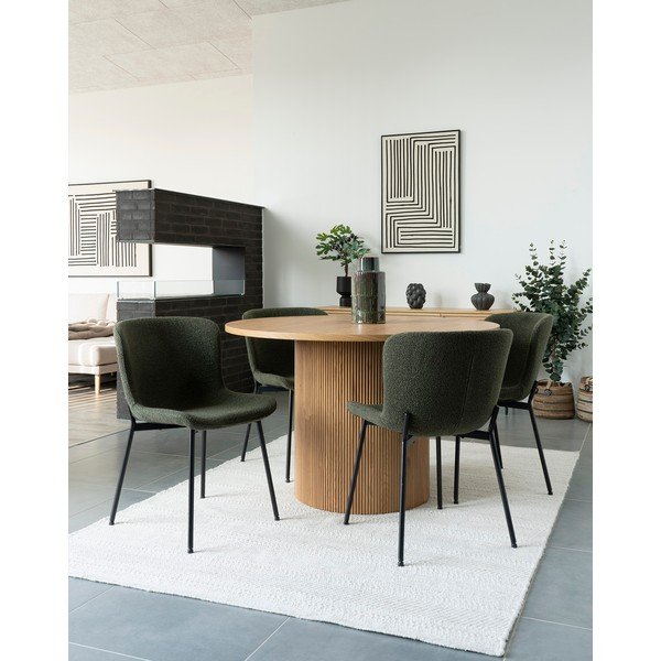 Тъмнозелени трапезни столове в комплект от 2 броя Maceda - House Nordic-image-2