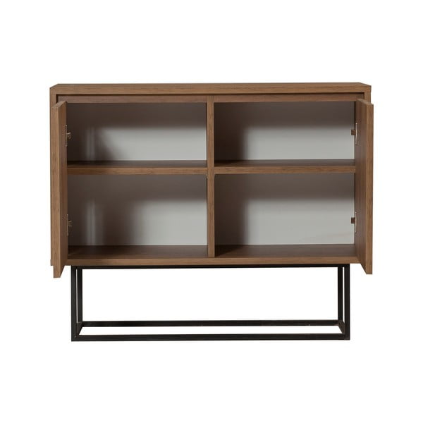 Шкафче от декор от орех в естествен цвят 90x72 cm Rodez – Kalune Design-image-2