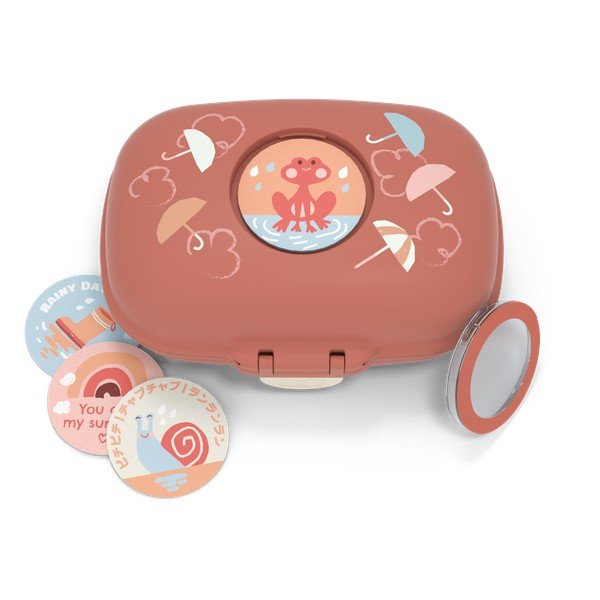 Детска кутия за закуски Orange Umbrella Gram - Monbento-image-2