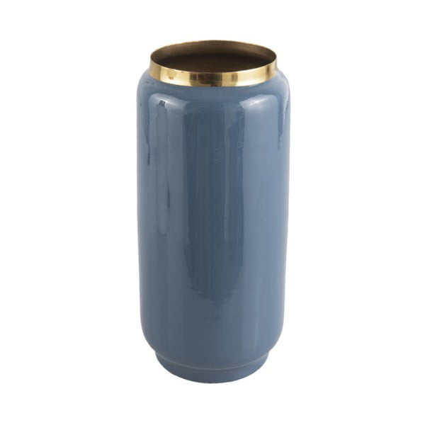 Синя ваза със златни детайли, височина 27 cm Flare - PT LIVING