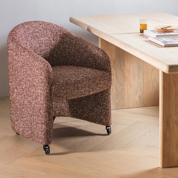 Теракотен тапициран офис стол Cordo – WOOOD-image-1