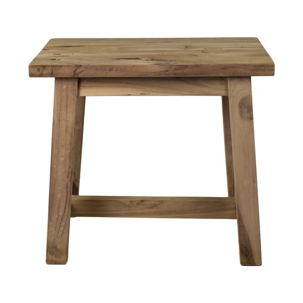 Стол, изработен от необработено тиково дърво Rustical, дължина 50 cm - HSM collection-image-2