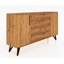 Висок скрин от дъб 182x100 cm Golo - The Beds