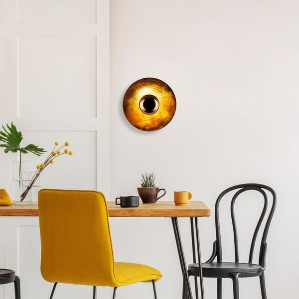 Стенна лампа в меден цвят ø 28 cm Kurt – Opviq lights-image-1