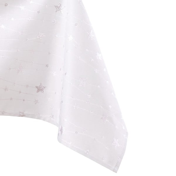 Коледна покривка в бяло и сребристо , 180 x 140 cm Stardust - AmeliaHome
