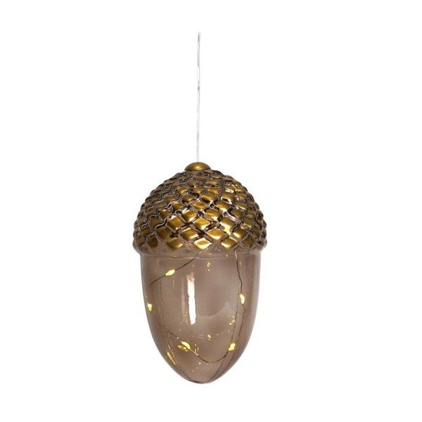 Кафява висяща коледна светлинна украса ø 7 cm Celina – Sirius