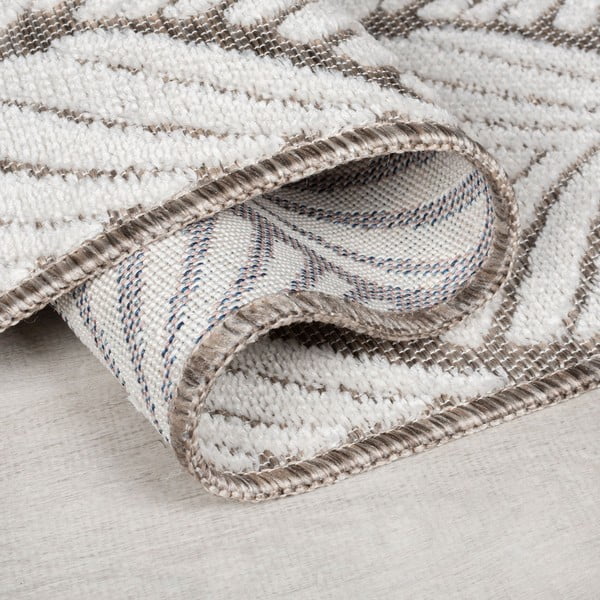 Килим за открито и закрито в цвят слонова кост 120x170 cm Elm Leaf – Flair Rugs-image-2