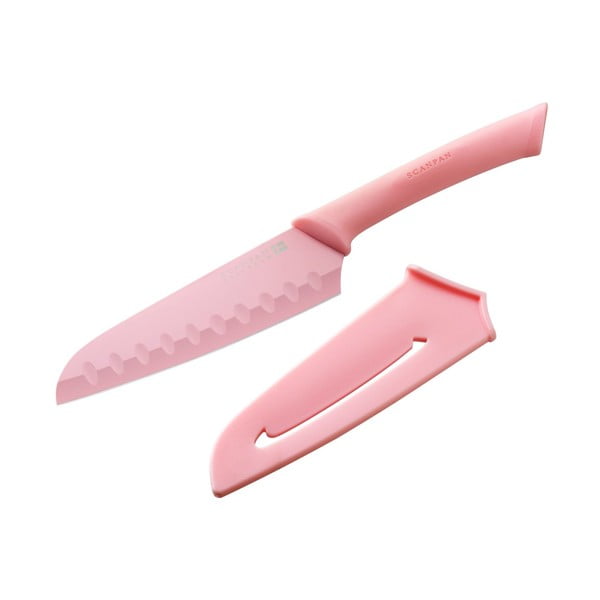 Santoku nůž, 14 cm, růžový