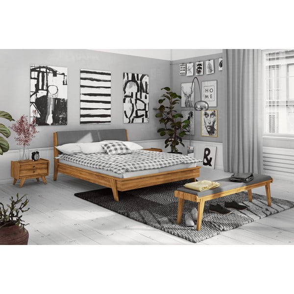 Дъбово двойно легло 200x200 cm Retro 1 - The Beds-image-4