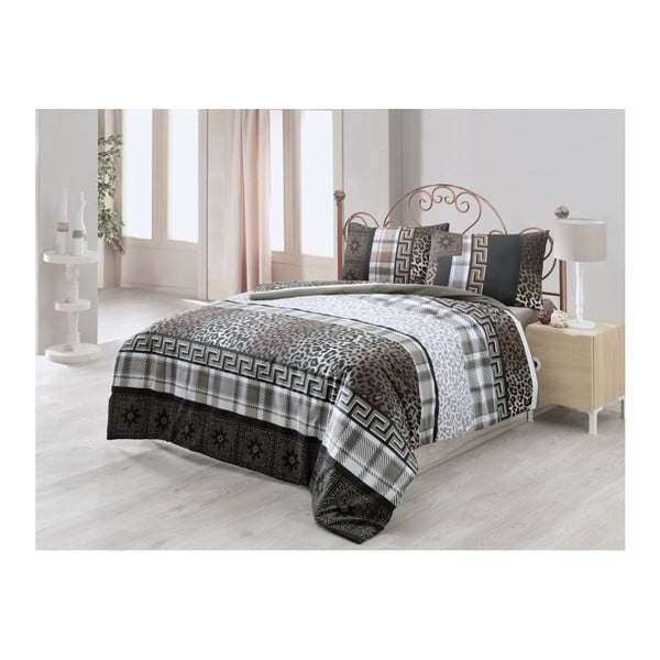 Спално бельо за двойно легло с чаршаф и 2 калъфки за възглавници Леопард, 200 x 220 cm - Mijolnir