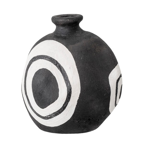 Черна декоративна ваза от теракота, височина 14 cm Mika - Bloomingville