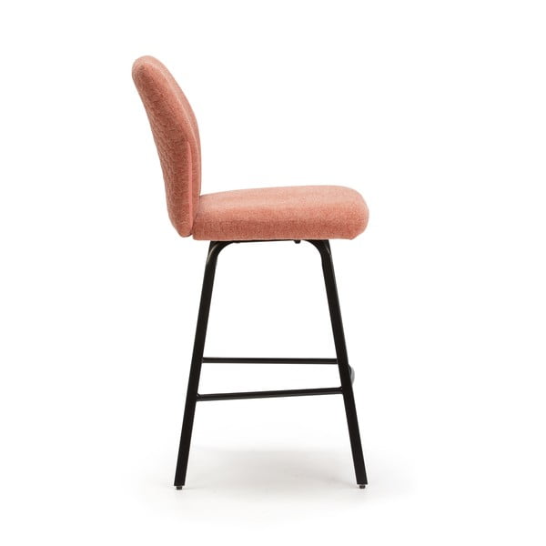 Бар столове в цвят сьомга в комплект от 4 броя 65 см Bei - Marckeric-image-3