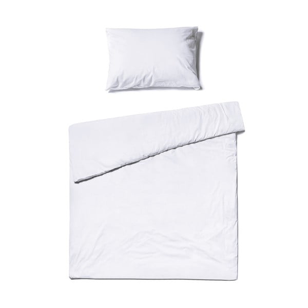 Бяло памучно спално бельо за единично легло , 140 x 220 cm - Bonami Selection