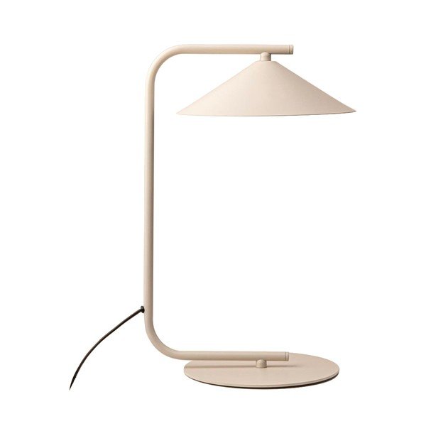 Кремава метална настолна лампа (височина 42 cm) Nocte – Micadoni 