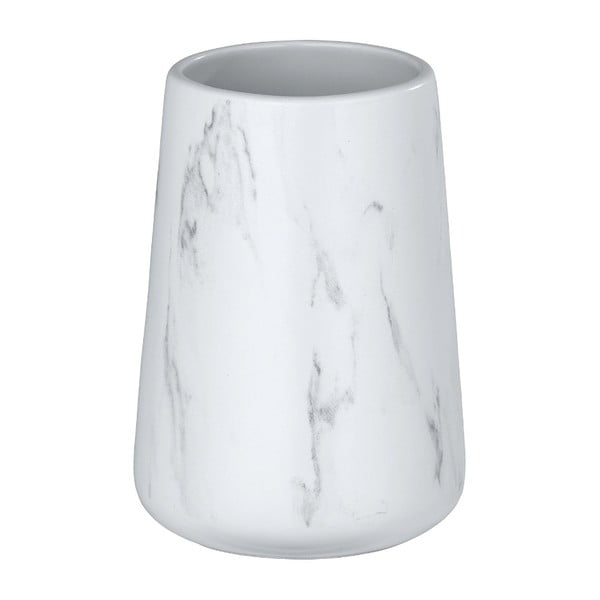 Бяла керамична чаша за четки за зъби Adrada - Wenko