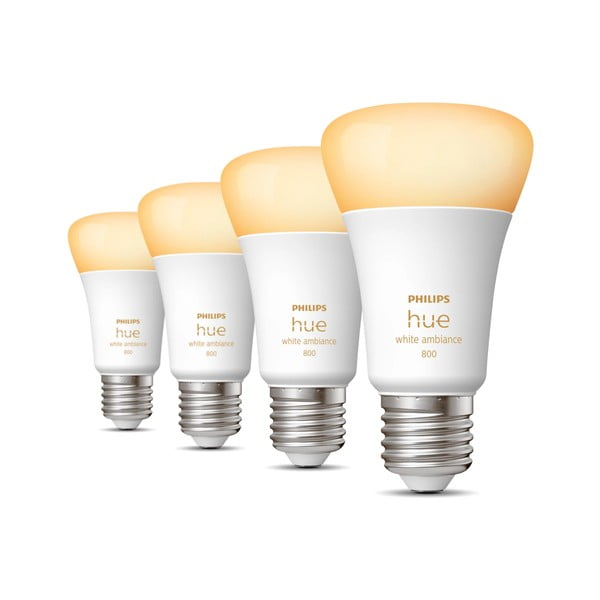 LED комплект крушки 4 бр. E27, 9 W White ambiance – Philips Hue-image-1