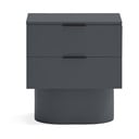 Антрацитно нощно шкафче Totem – Teulat