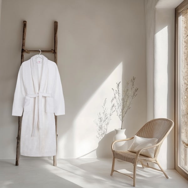 Бяла памучна хавлия M/L Terry – HIP-image-1