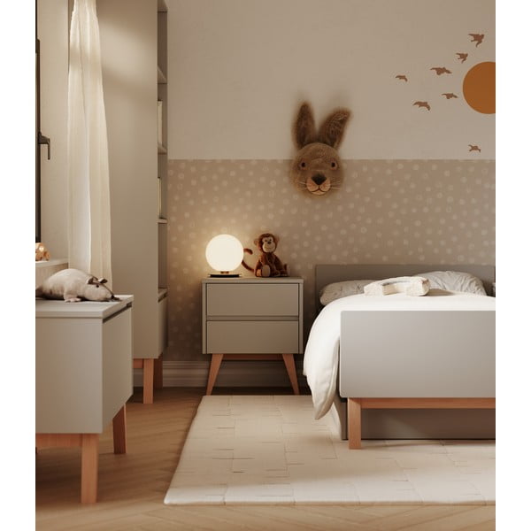 Сиво детско нощно шкафче Swing - Pinio-image-1