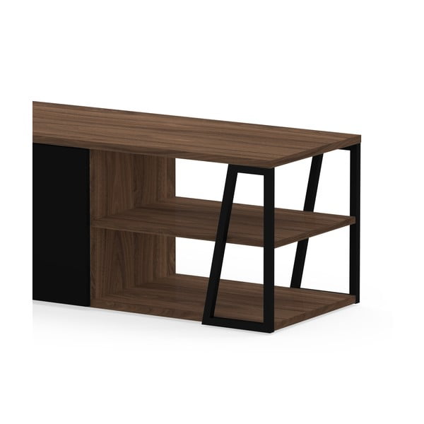 Черна маса за телевизор от орех 190x45 cm Albi - TemaHome-image-4