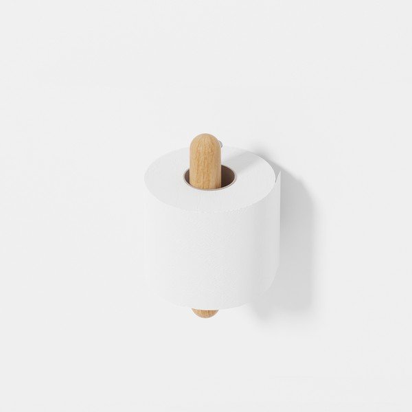 Стенна поставка за тоалетна хартия от дъбово дърво Yoku - Wireworks-image-3
