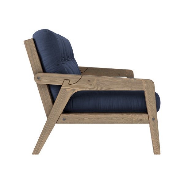 Син разтегателен диван 204 cm Grab - Karup Design-image-4