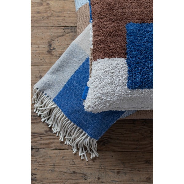 Одеяло в лавандулов и бежов цвят 125x190 cm Brick – Mette Ditmer Denmark-image-2