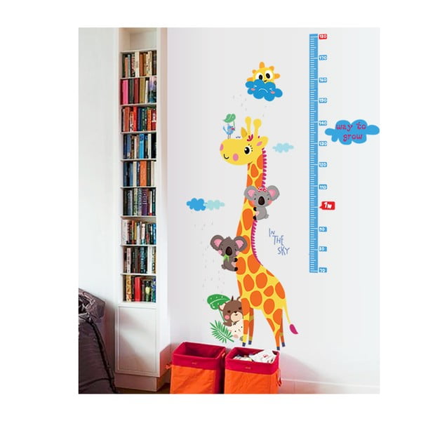 Детски стикер - лента за врата или стена 60x120 cm Giraffe & Koalas – Ambiance-image-2