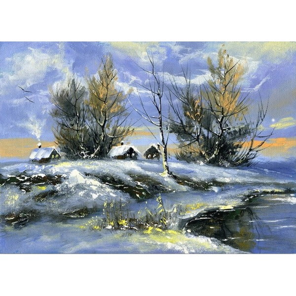Живопис 70x50 cm Winter - Wallity