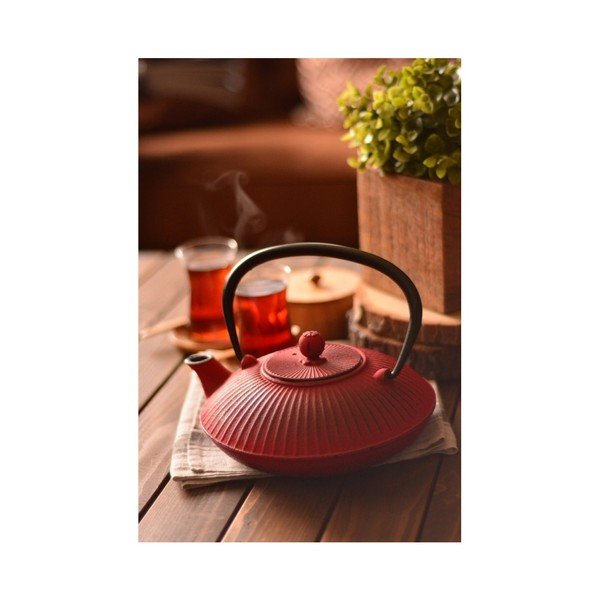 Червен железен чайник Mate, 1150 ml - Bambum-image-2