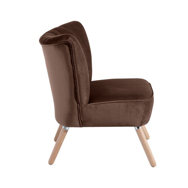 Hnědé křeslo Max Winzer Alessandro Suede-image-2
