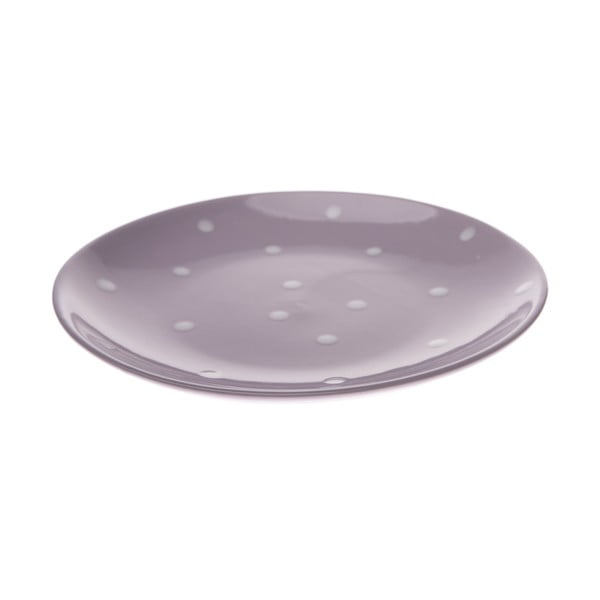 Лилава керамична чиния Dottie, ø 20 cm - Dakls