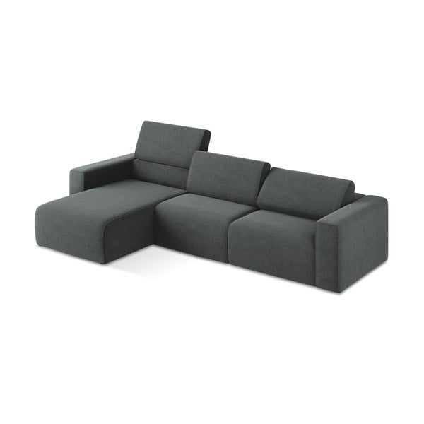Сив модулен ъглов диван (ляв ъгъл) Kalea – Makamii-image-1