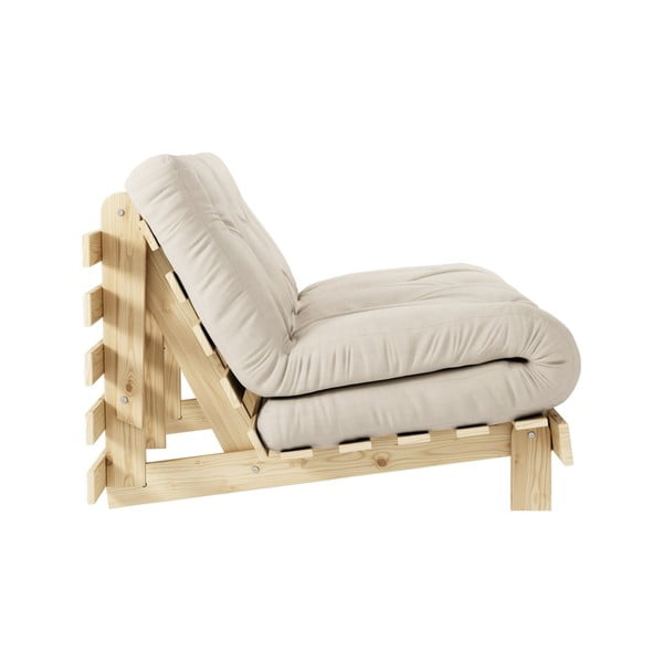 Бежов разтегателен диван 140 cm Roots - Karup Design-image-4