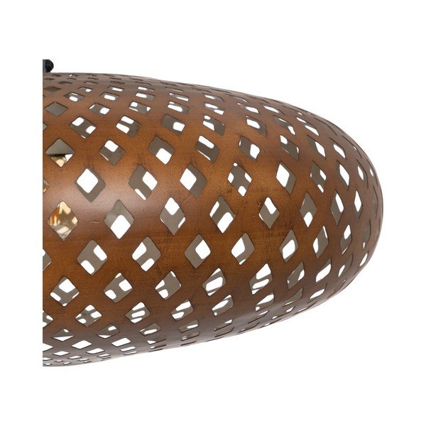 Висящо осветително тяло в златист цвят с метален абажур ø 56 cm – Ixia-image-2