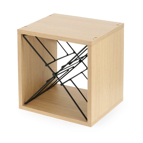 Стелаж за вино от декор от ясен естествен брой бутилки 12 36,5x36x29 cm Macon – Compactor-image-2