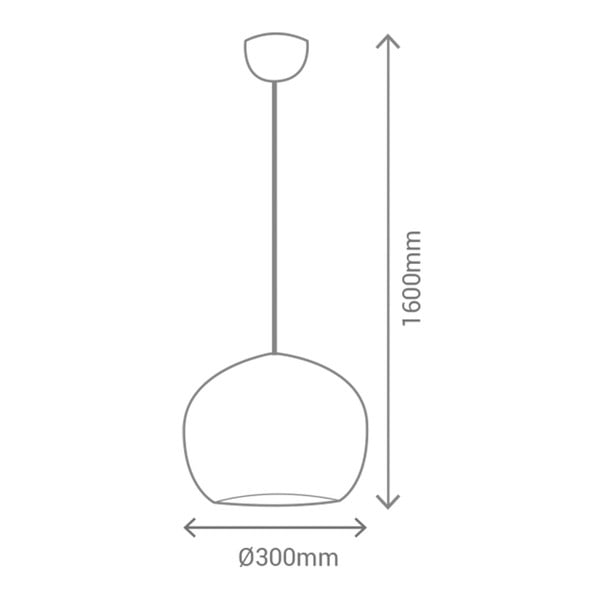 Черна висяща лампа Carol - SULION-image-1