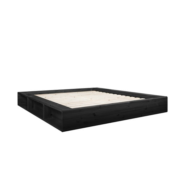 Черно двойно легло с рамка 180x200 cm Ziggy - Karup Design
