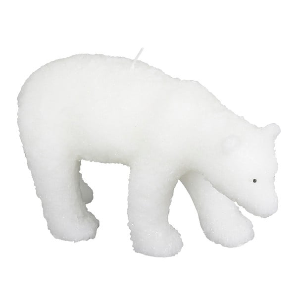 Бяла свещ с полярна мечка - Le Studio