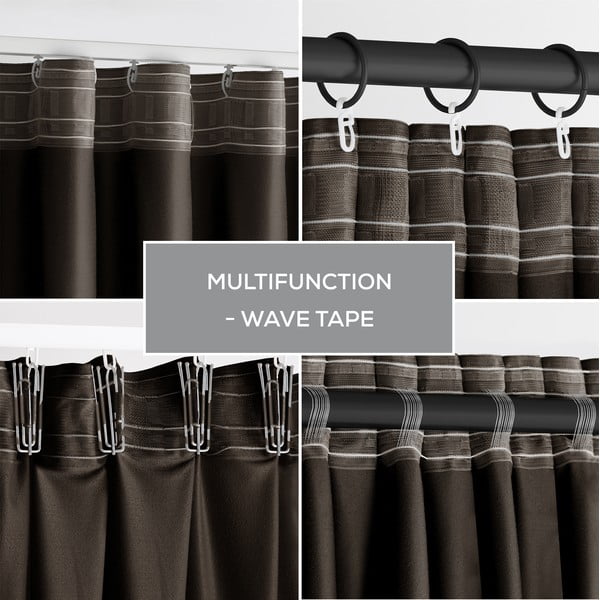 Кафяво затъмняващо перде 140x270 cm – Restilo-image-4