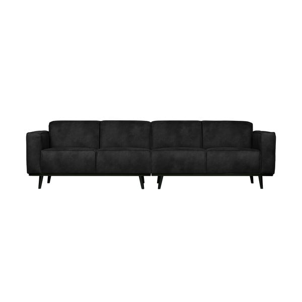 Черен диван с имитация на велур , 280 см Statement - BePureHome