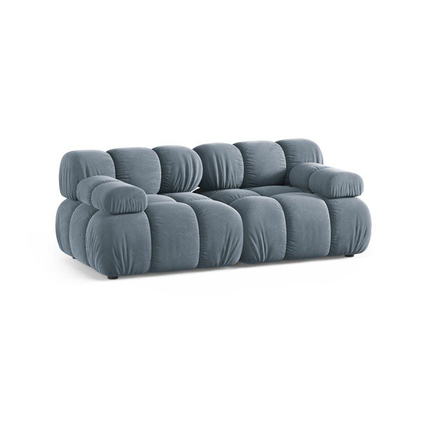 Сив кадифен модулен диван 188 cm – Micadoni -image-1
