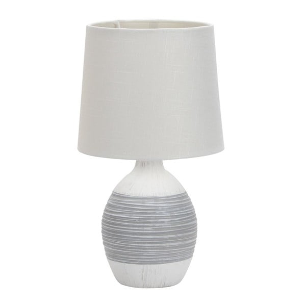 Светлосива настолна лампа с текстилен абажур (височина 35 cm) Ambon - Candellux Lighting