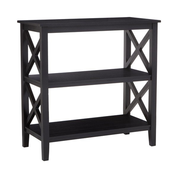 Черен стелаж от масивен бор 40x81x81 cm Heritage – Premier Housewares